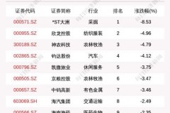 股票中怎么看市值排名第几