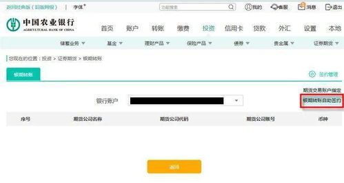 农行网银转账全攻略:一步到位,你的钱包再也不怕落单 农行网银转账